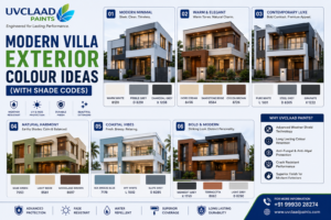 Modern Villa Exterior Colour Ideas (With Shade Codes)